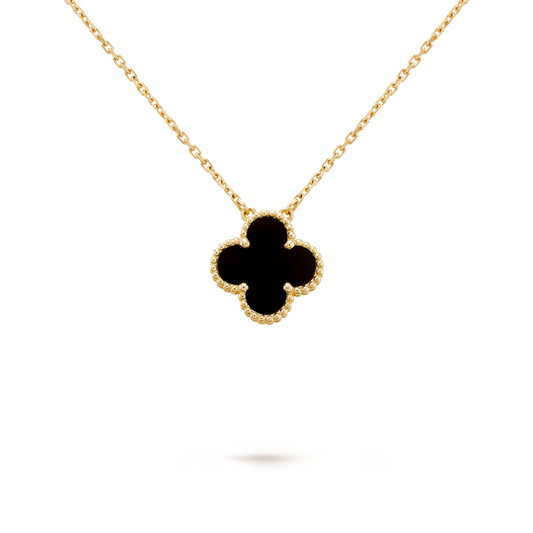 CLOVER | Black necklace